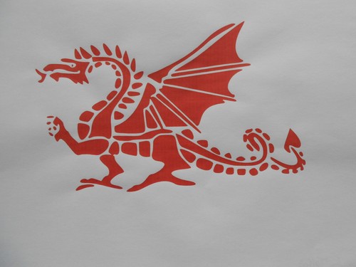Schablone drache tattoo - drache,