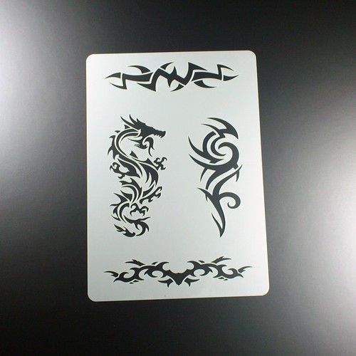 Schablone drachen tribal 4 - a4,