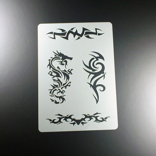 Schablone drachen tribal 4 - a3,