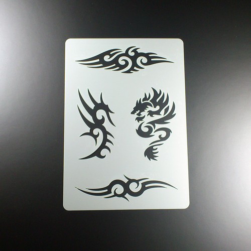 Schablone dragon tribal 4 - a4,