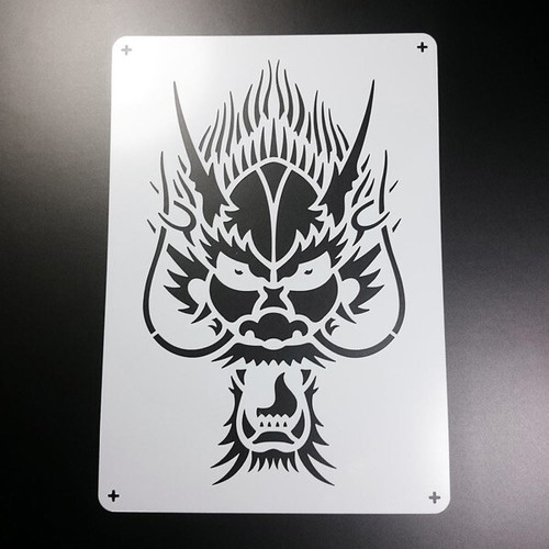 Schablone asia dragonhead - a3,
