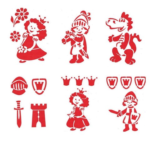 Schablone drache ritter - a5,