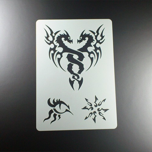 Schablone dragon tattoo - a3,