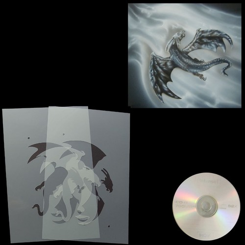 Schablone fliegender drache - schablone,
